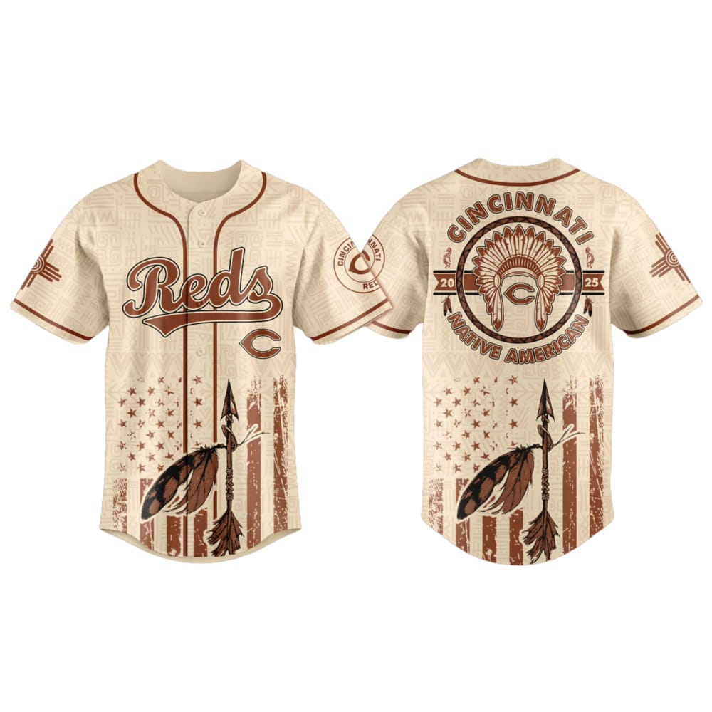Reds Native American Heritage Month Baseball Jersey 2025 Reds Native American Heritage Month Baseball Jersey 2025