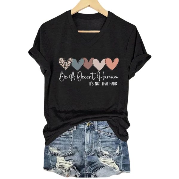 Retro Be A Decent Human It’s Not That Hard Shirt