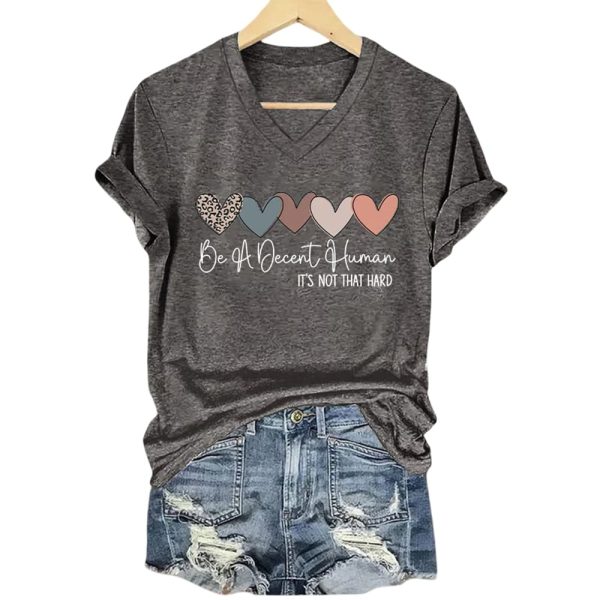 Retro Be A Decent Human It’s Not That Hard Shirt