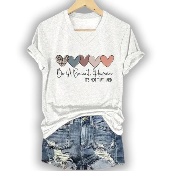 Retro Be A Decent Human It’s Not That Hard Shirt