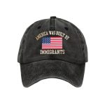 Retro Immigrants Built America Baseball Cap