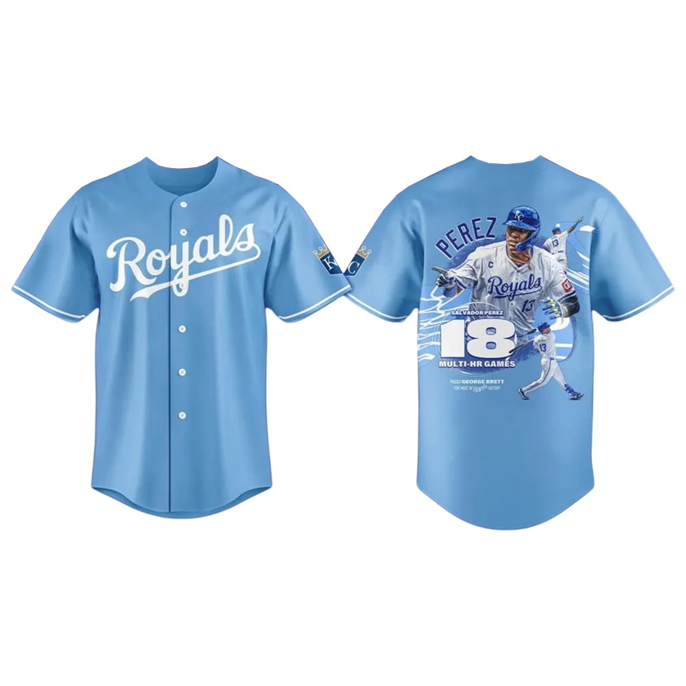 Royals Salvador Perez 18 Multi Homer Games Jersey Royals Salvador Perez 18 Multi Homer Games Jersey