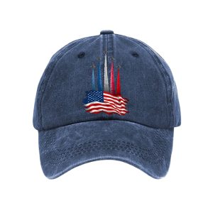 Unisex Independence Day American Flag Jet Planes Print Hat3