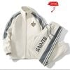 Saints Football Unisex Style Versatile Sports Set Jacket And Pants