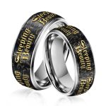 Sleeping Beauty Silver Tungsten Rings