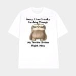Sloth Sorry I Am Cranky I'm Going Through My Terrible Sixties Right Now Shirt