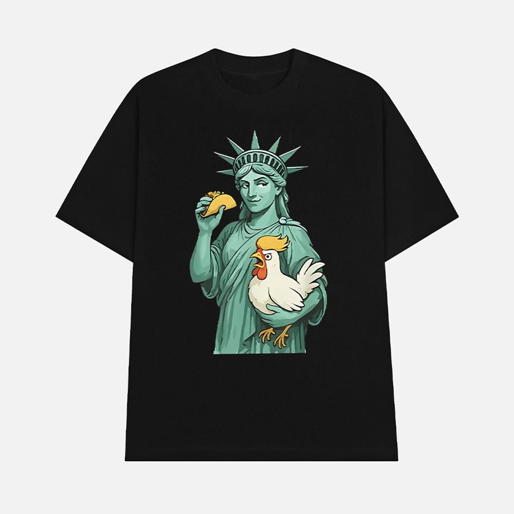 Statue Of Liberty TACO Trump Always Chickens Out Shirt 1 Statue Of Liberty TACO Trump Always Chickens Out Shirt