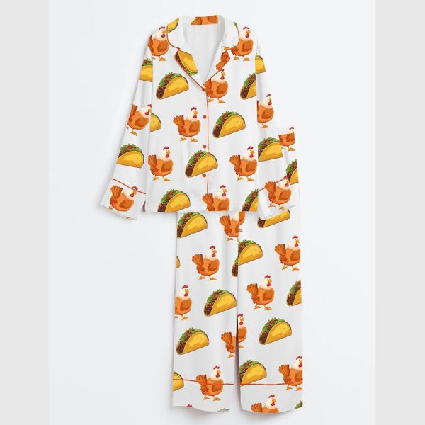 TACO Trump Always Chickens Out Pajama Set