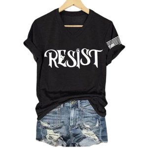 Retro Resist Cat Paw Print T Shirt1