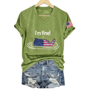 FDT Im Fine 4th of July Shirt4