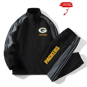 Packers Football Unisex Style Versatile Sports Set Jacket And Pants1