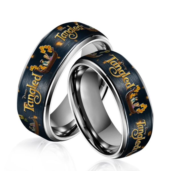 Tangled Silver Tungsten Rings