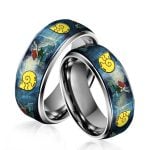 The Little Mermaid Silver Tungsten Rings