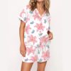 Tiger Lily Silky Satin Pajama Set