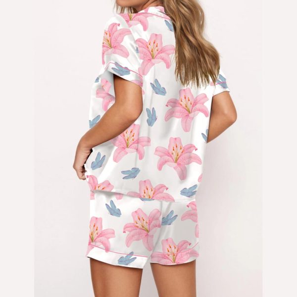 Tiger Lily Silky Satin Pajama Set