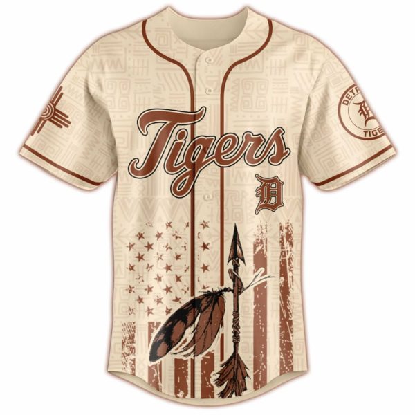 Tigers Native American Heritage Month Baseball Jersey 2025