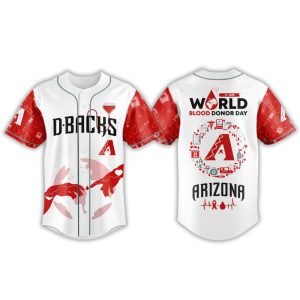 2025 Diamondbacks World Blood Donor Day Jersey