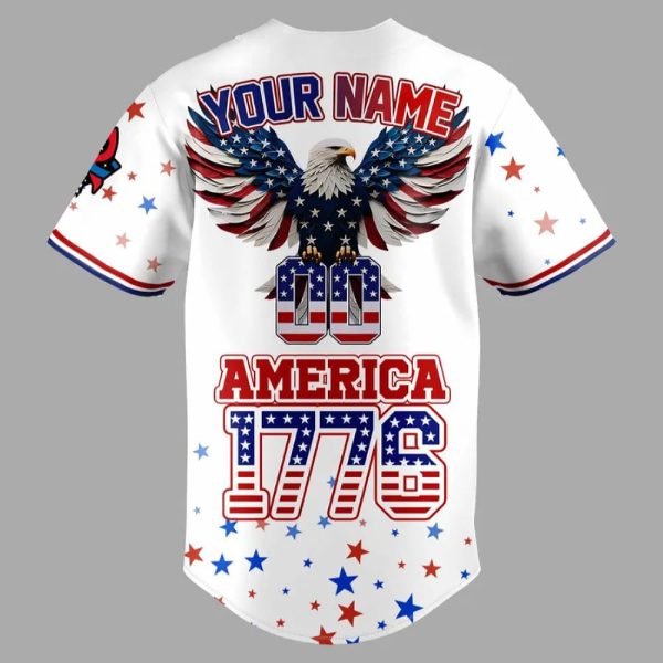 Trash Pandas 4th of July USA Baseball Jersey
