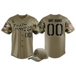 Trash Pandas Military Appreciation Night 2025 Baseball Jersey