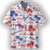 Tropical American Print Custom Name Hawaiian Shirt