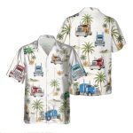 Trucker Life Colorful Semi Trucks Hawaiian Shirt