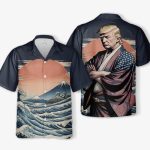 Trump Cuts Through Lies Like A Katana Tropical Hawaiian Aloha Shirt