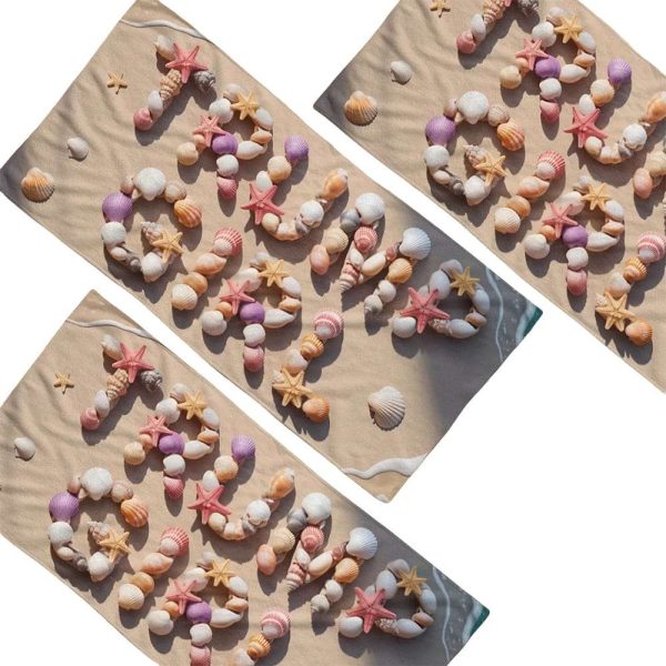 Trump Girl Seashells Beach Towel