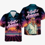 Trump The Gulf Of America Sun's Out Hawaiian Shirt