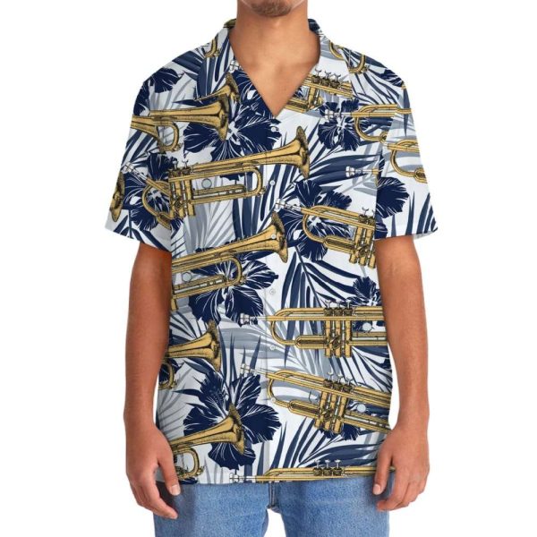 Trumpet Hibiscus Hawaiian Shirt