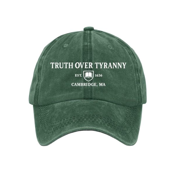 Truth Over Tyranny Est 1636 Cambridge Ma Baseball Cap