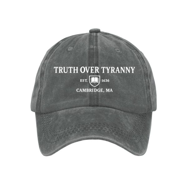 Truth Over Tyranny Est 1636 Cambridge Ma Baseball Cap