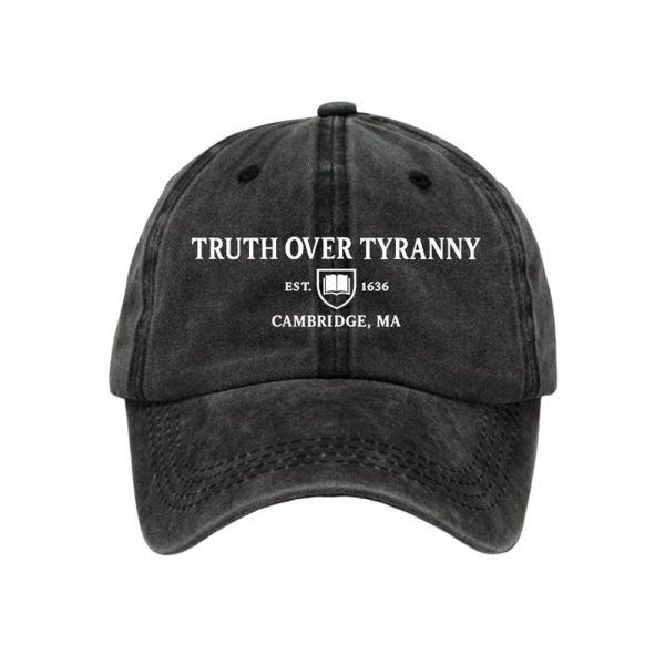 Truth Over Tyranny Est 1636 Cambridge Ma Baseball Cap