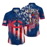 Twins Happy 4Th Of July Hawaiian Shirt