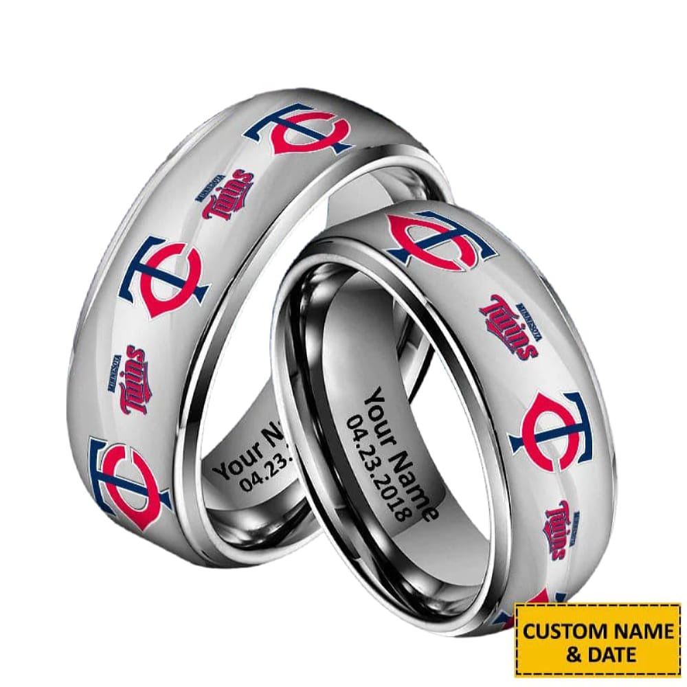 Twins Special Rings Custom Any Name And Date Twins Special Rings Custom Any Name And Date