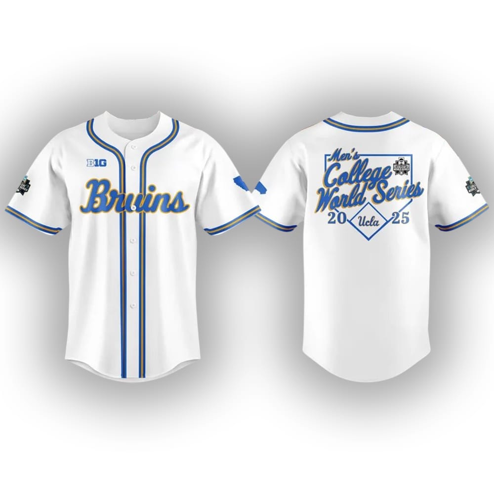UCLA Mens College World Series Baseball Jersey 2025 UCLA Men's College World Series Baseball Jersey 2025
