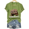V-Neck Retro America’s Real Gang Problem Print T-Shirt