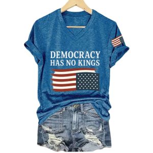 Democracy Has No Kings Trump America Shirt1