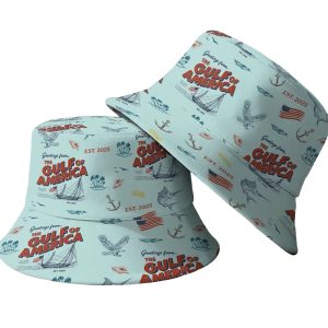Greetings From The Gulf Of America 2025 Bucket Hat