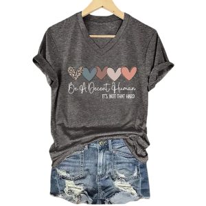 Retro Be A Decent Human Its Not That Hard Shirt3