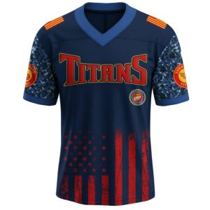 Titans US USMC 250th Birthday Football Jersey 20251