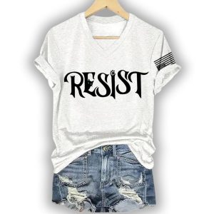 Retro Resist Cat Paw Print T Shirt2