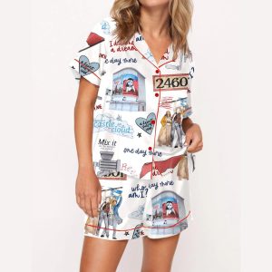 Les Miserables The Musical Silky Satin Pajama Set