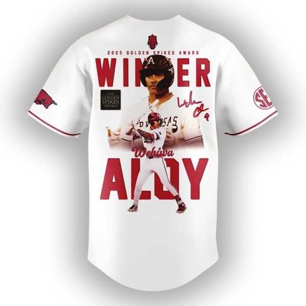 Wehiwa Kapahulehua Aloy 2025 Golden Spikes Award Winner Jersey