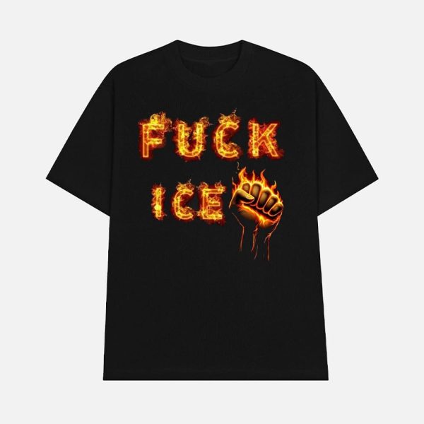 Women’s FUCK ICE Flame Shirt