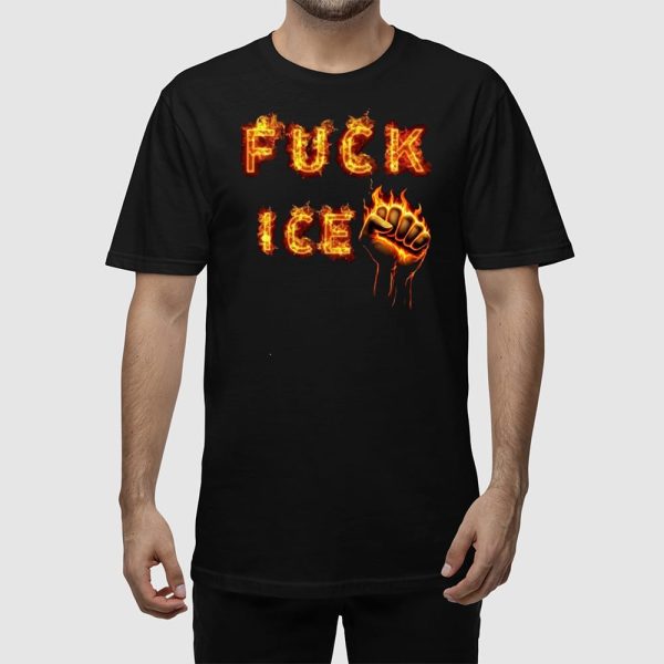Women’s FUCK ICE Flame Shirt