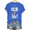 Women’s ICE out of LA printed T-shirt