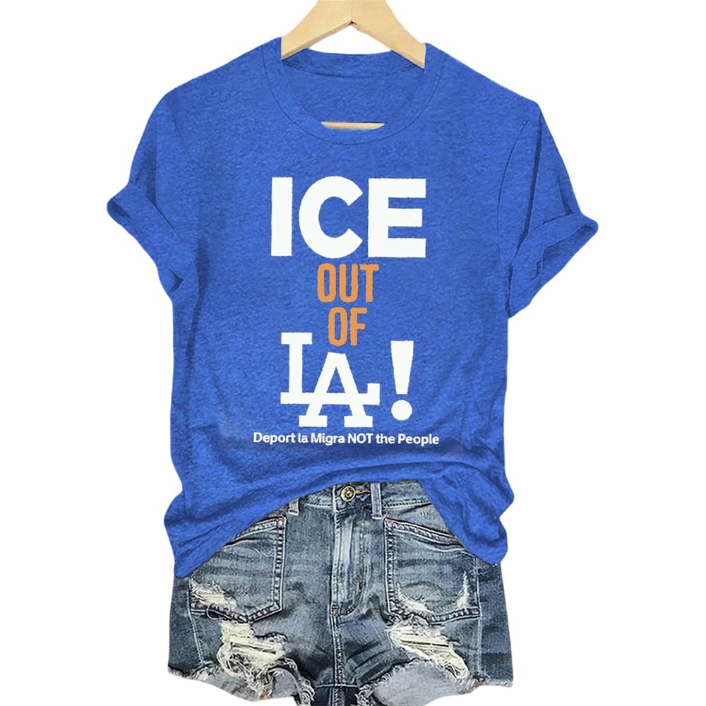 Womens ICE out of LA printed T shirt Women's ICE out of LA printed T-shirt