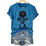 Women's Retro ICE Out of LA Print T-Shirt