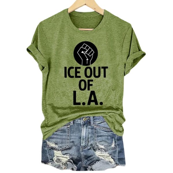 Women’s Retro ICE Out of LA Print T-Shirt