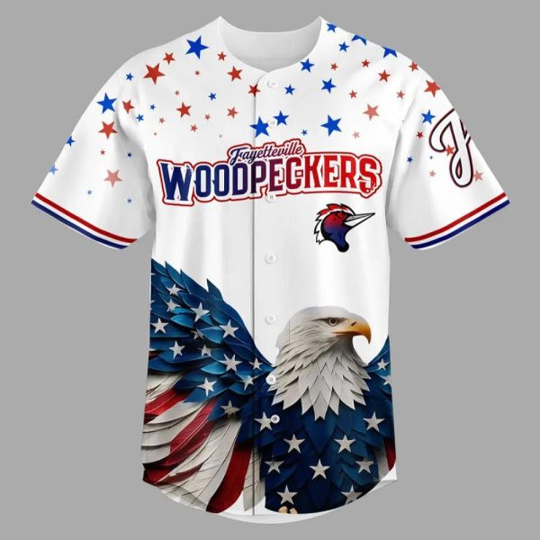 Woodpecker 4th of July USA Baseball Jersey